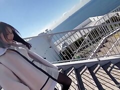 230ORECO-183 Pigtailed Temptress Teases Upskirt, Leads to Hot Doggystyle Bliss